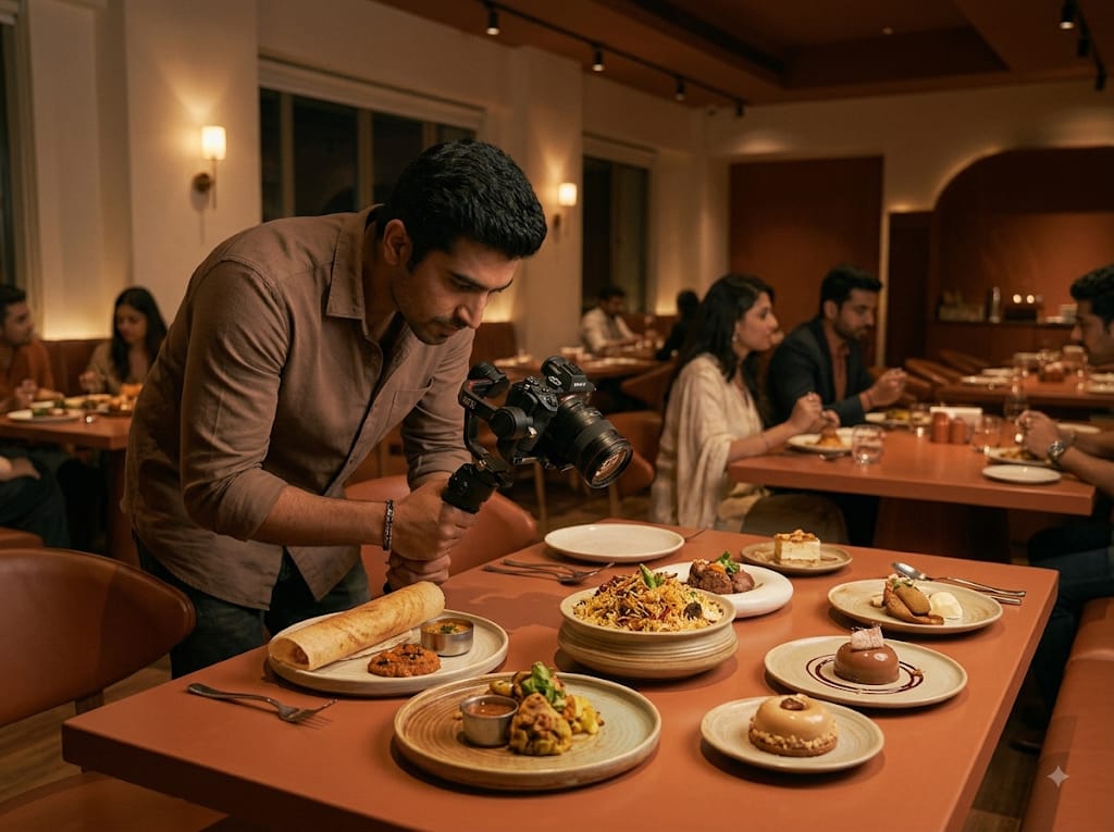 Plated dish styled for a restaurant campaign